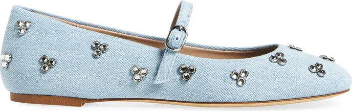 Tammy Crystal Embellished Mary Jane Flat - Image 4