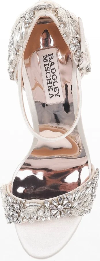 Tampa Embellished Satin Sandals - Image 2
