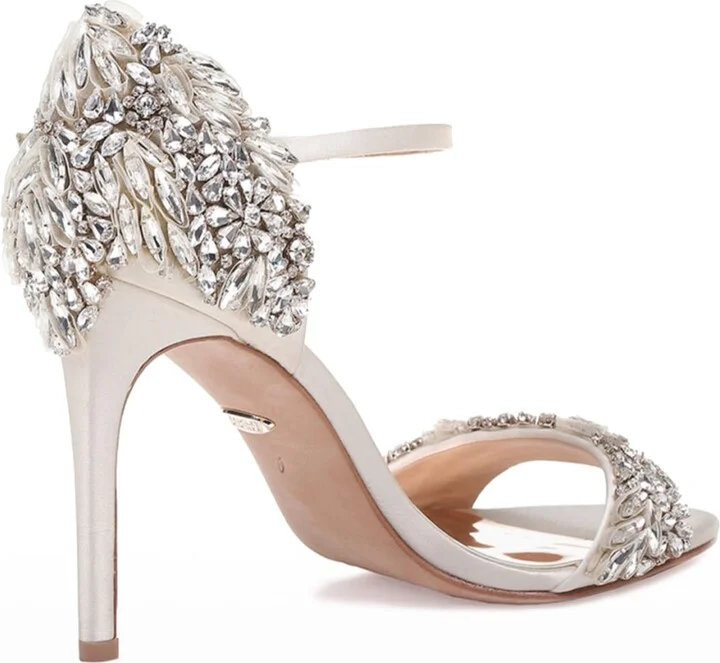Tampa Embellished Satin Sandals - Image 4