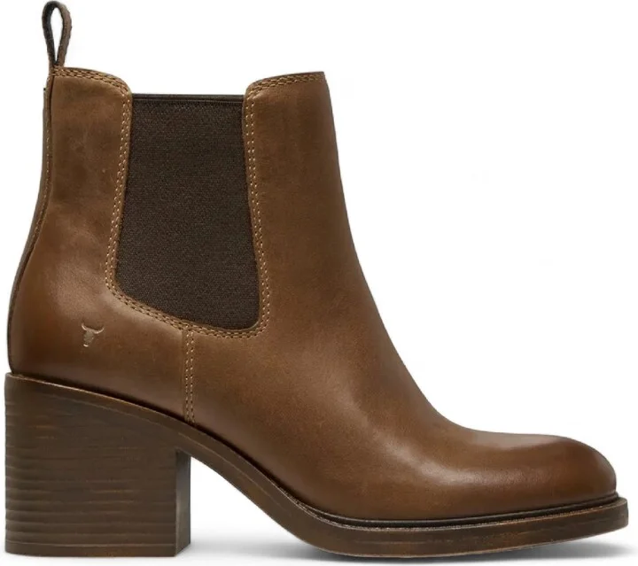 Tan Classic Leather Chelsea Ankle Boots - Varsity