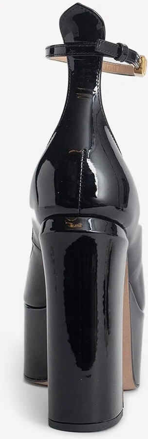 Tan-Go 120 Patent Leather Platform Pumps - Image 2