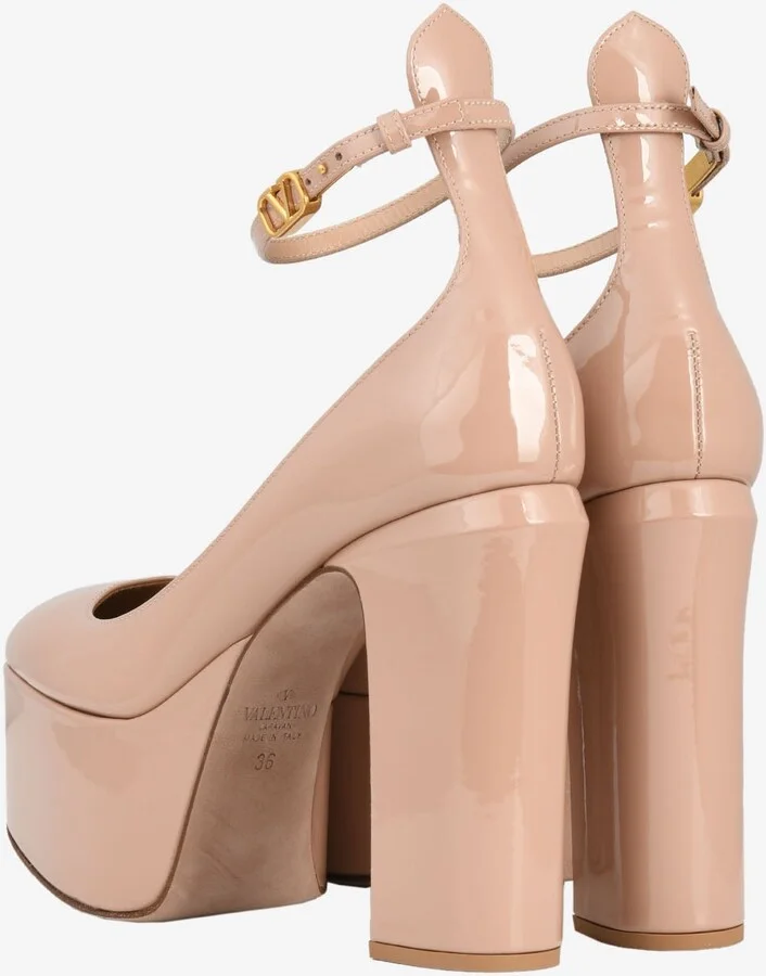 Tan-Go 120 Patent Leather Platform Pumps - Image 2