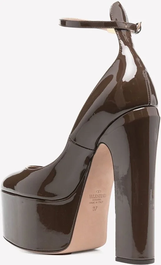 Tan-Go 155 Leather Platform Pumps - Image 2