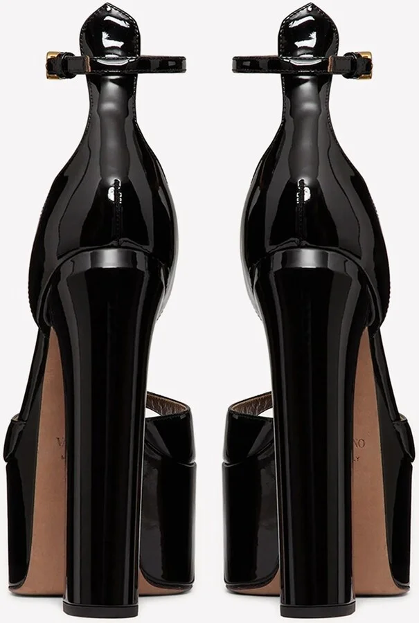 Tan-Go 155 Platform Sandals in Patent Leather - Image 2