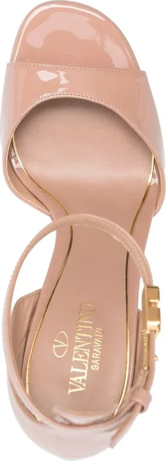 Tan-Go 155mm patent-leather pumps - Image 4