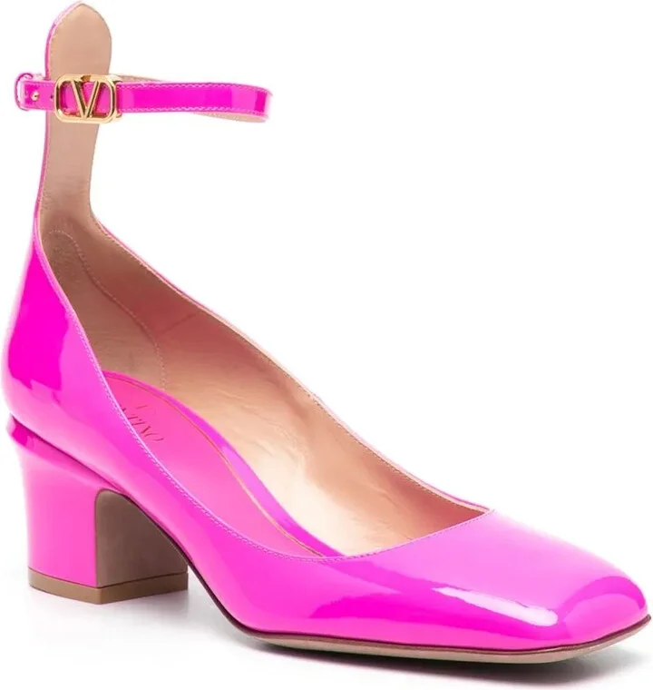 Tan-Go 60mm patent-leather pumps - Image 2
