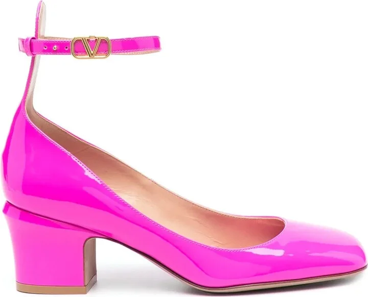 Tan-Go 60mm patent-leather pumps