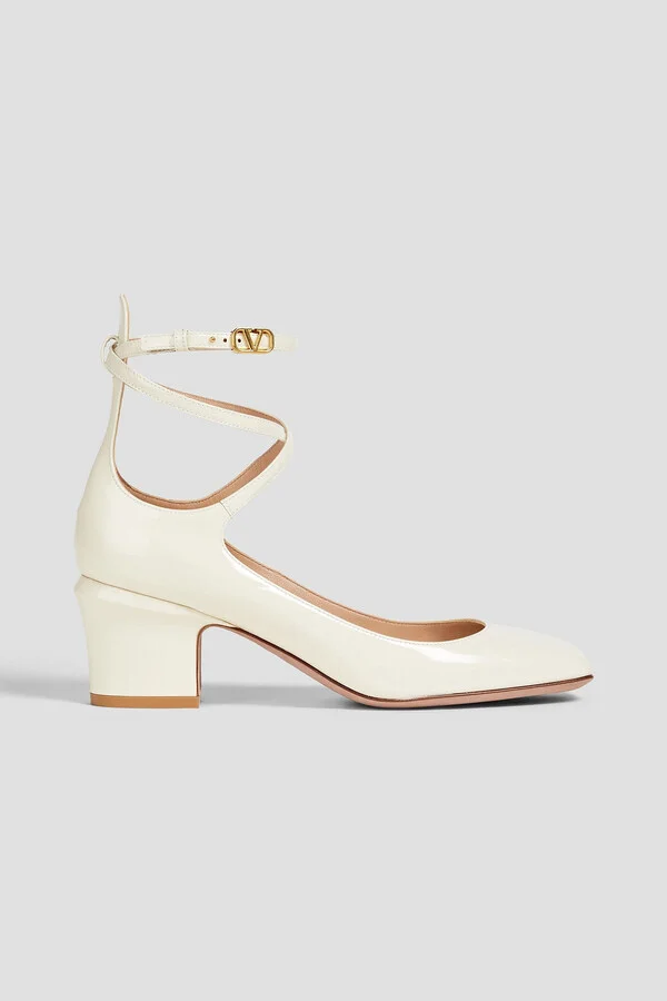 Tan-Go patent-leather pumps