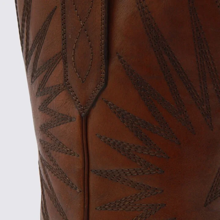 Tan Leather Boots - Image 4