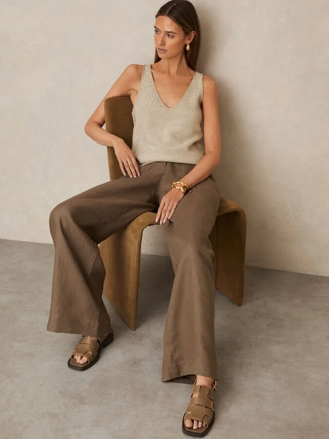 Tan Leather Fisherman Sandals - Image 2