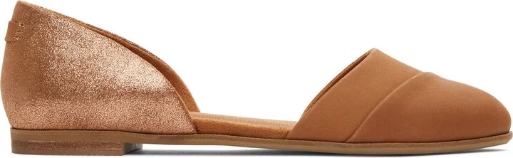 Tan Leather Jutti D'Orsay Flat