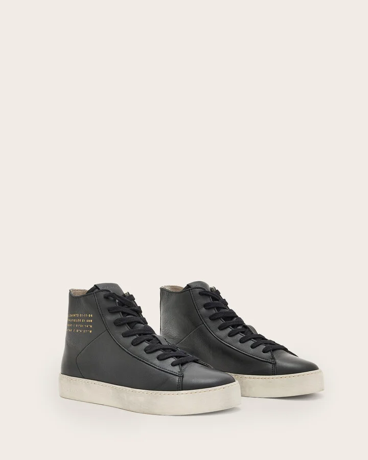Tana Leather High Top Sneakers - Image 4