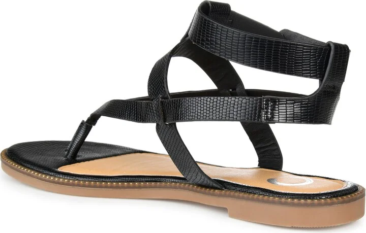 Tangie Snake Embossed Strappy Sandal - Image 2
