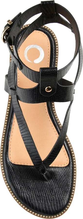 Tangie Snake Embossed Strappy Sandal - Image 6