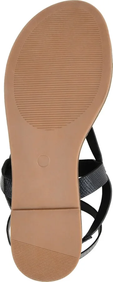 Tangie Snake Embossed Strappy Sandal - Image 7