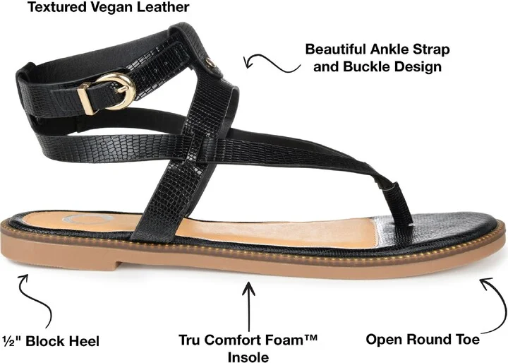 Tangie Snake Embossed Strappy Sandal - Image 9
