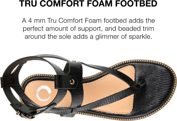 Tangie Snake Embossed Strappy Sandal - Image 11