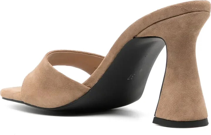 Tania 100mm leather mules - Image 3