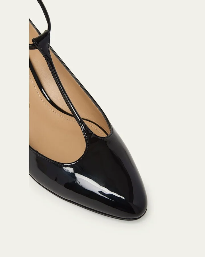 Tania Patent T-Strap Pumps - Image 3