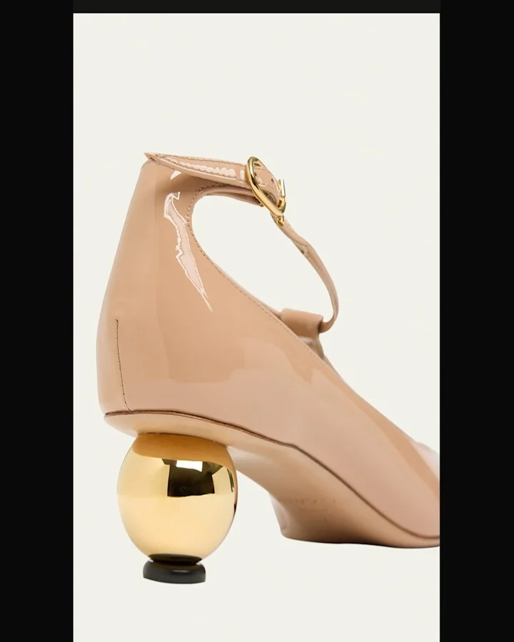 Tania Patent T-Strap Pumps - Image 3