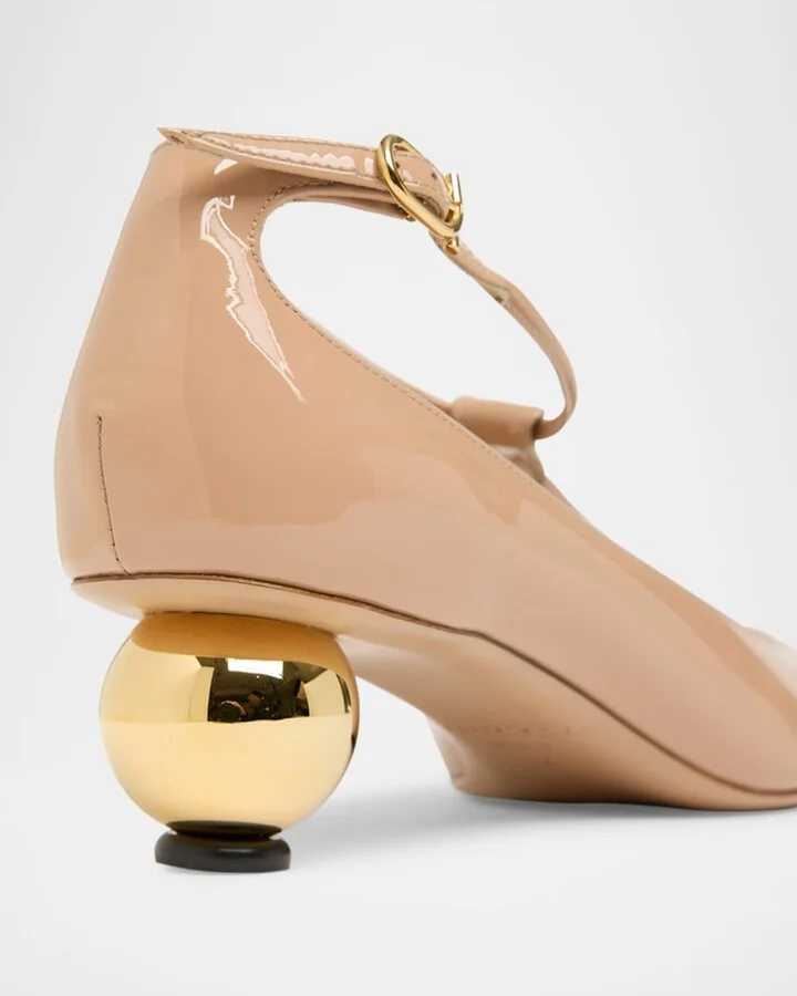 Tania Patent T-Strap Pumps - Image 5