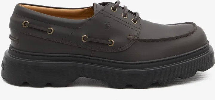 Tank Tread Boat Lace-Up Shoes