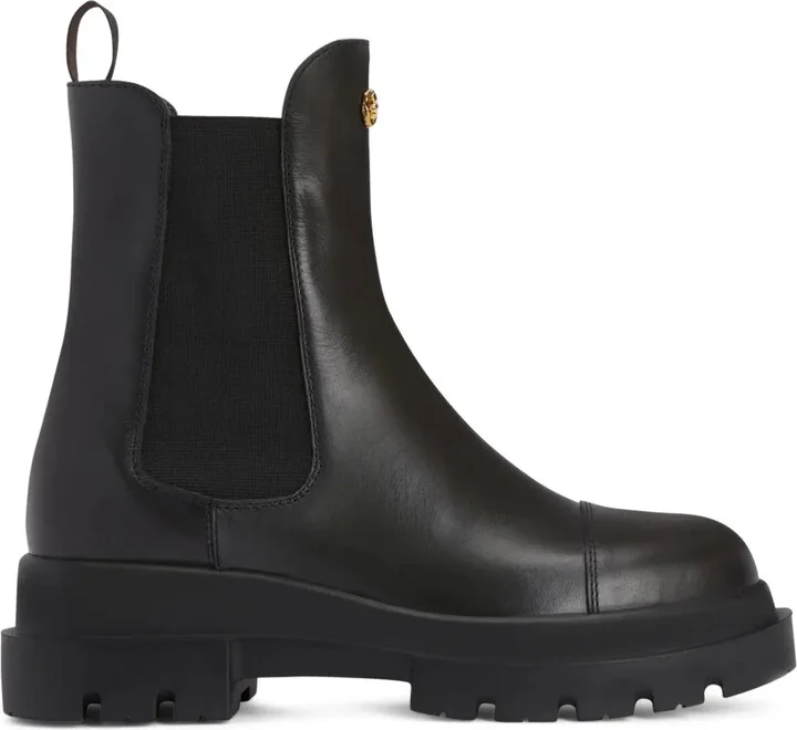 Tankie Beatle logo-plaque boots