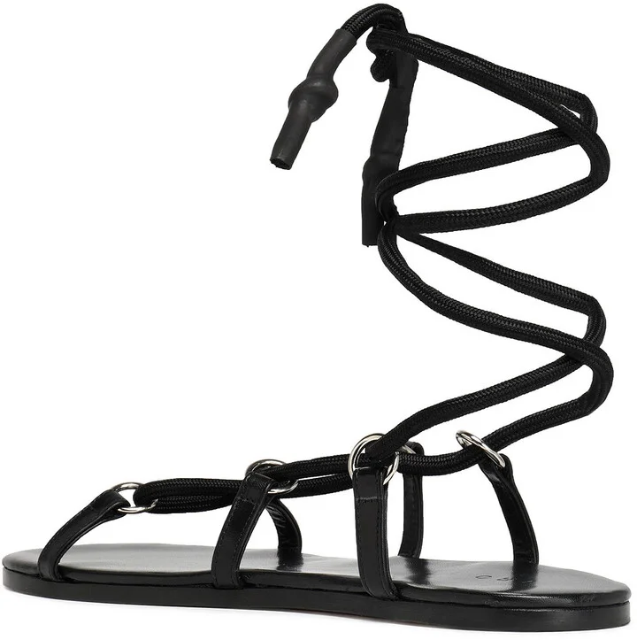 Tao lace-up leather sandals - Image 4