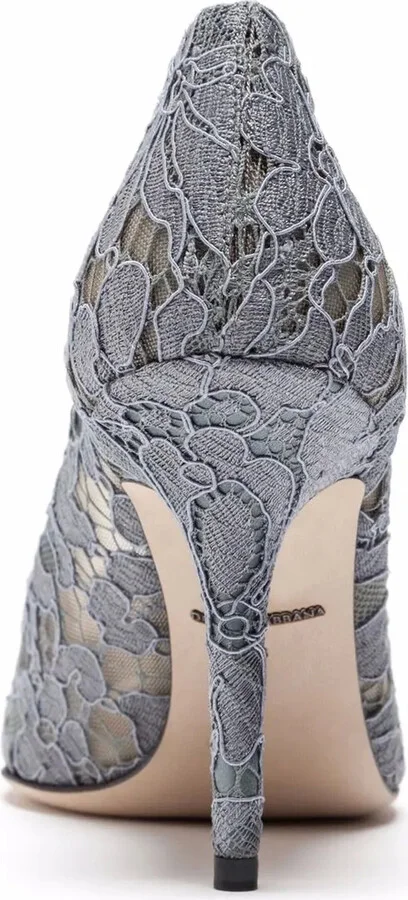 Taormina-lace crystal-embellished pumps - Image 3