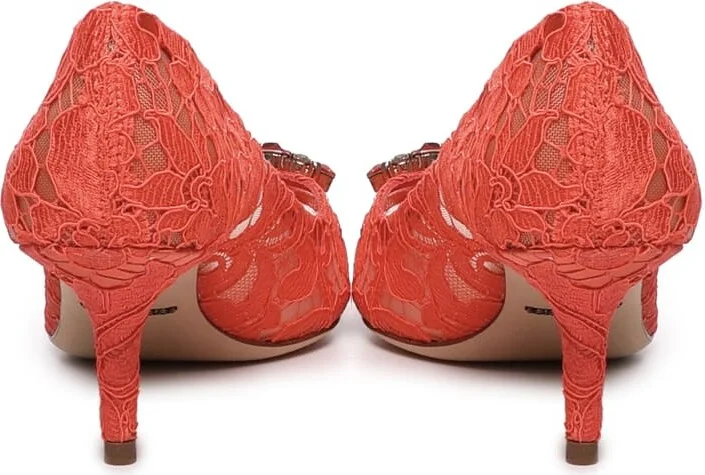 Taormina Lace Pumps With Crystals - Image 3