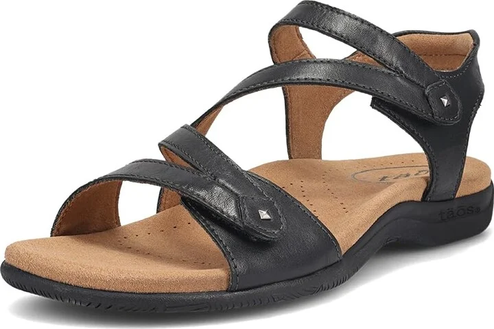 Taos Footwear Women's Big Time Black Sandal 7 (W) US
