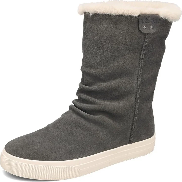 Taos Footwear Women's Cozy Chic Dark Grey Suede Boot 7.5 (M) US