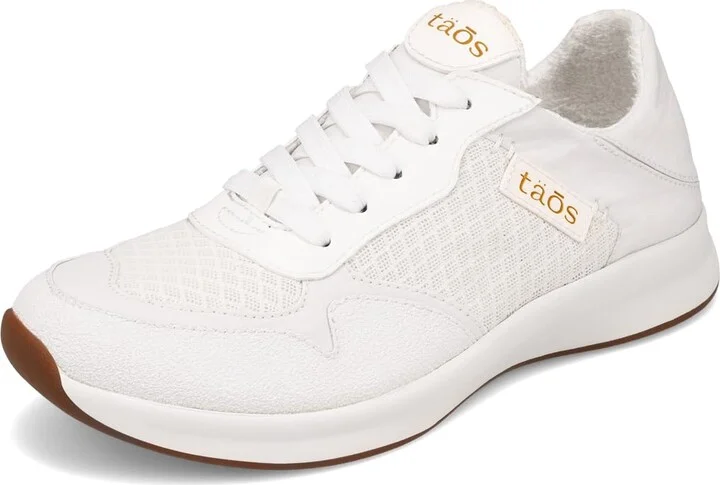 Taos Footwear Women's Direction White/White Sneaker 7 (M) US