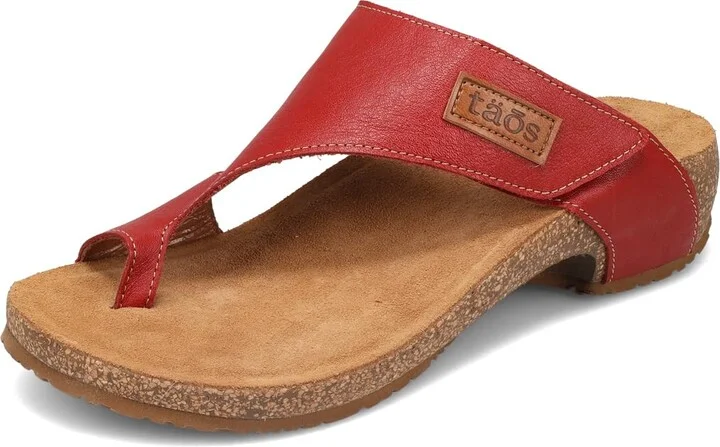 Taos Footwear Women's Loop Red Sandal 6-6.5 (M) US