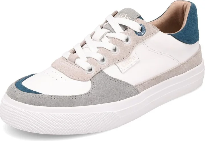 Taos Footwear Women's Pop Soul Grey/Petrol Blue Multi Sneaker 6 (M) US