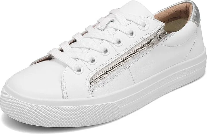 Taos Footwear Women's Z Soul Lux Sneaker White/Silver 7.5 (M) US