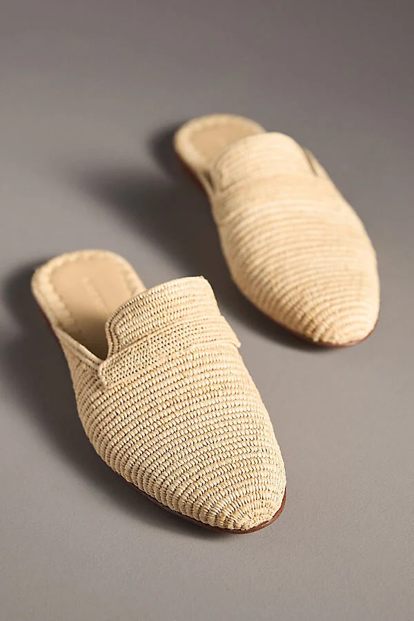 Tapa Raffia Mule Loafers - Image 2