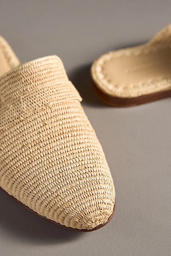 Tapa Raffia Mule Loafers - Image 3