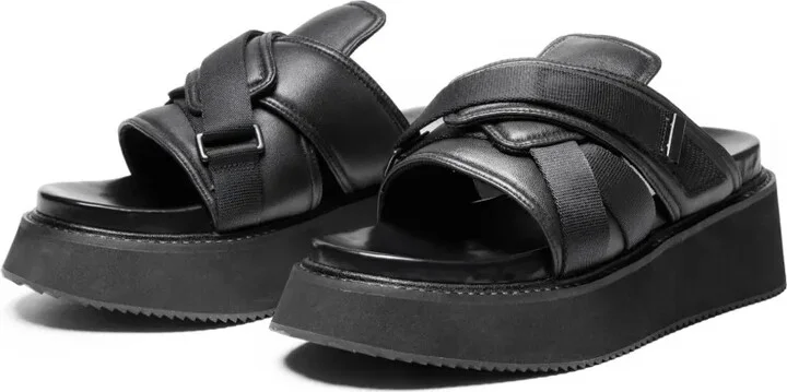 Tape leather sandals - Image 3