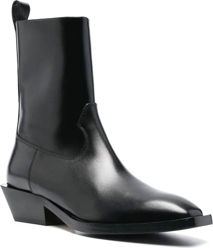Tapered-Heel Ankle Boots - Image 2