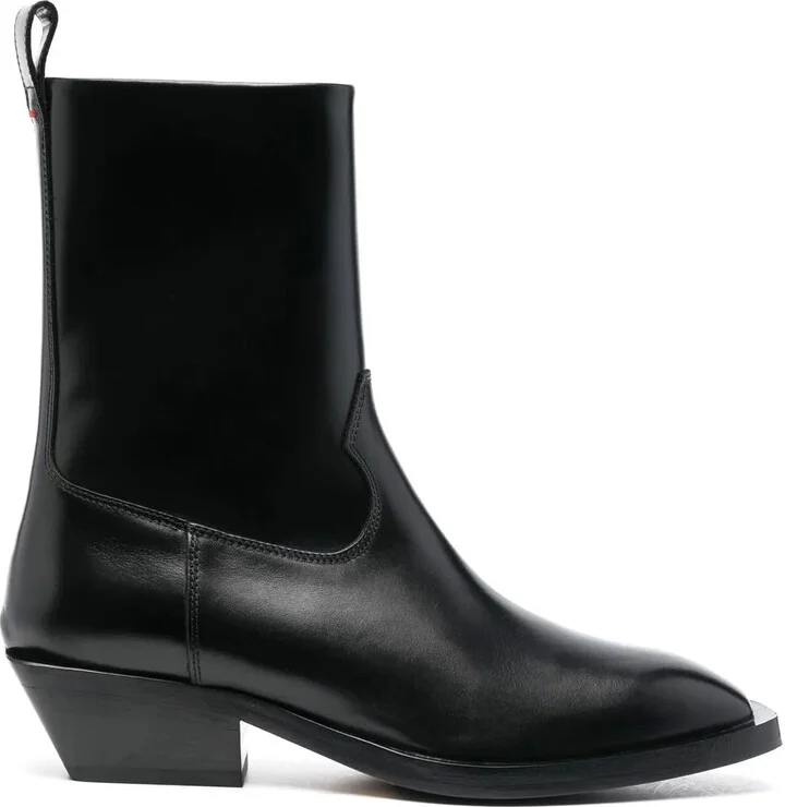 Tapered-Heel Ankle Boots