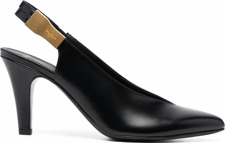 Tara glossed leather pumps