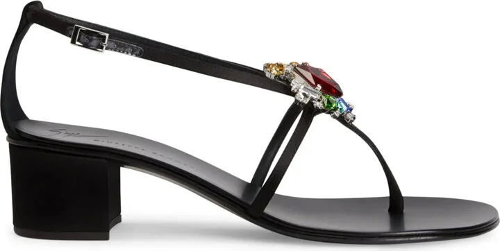 Tarassacum 40mm crystal-embellished leather sandals