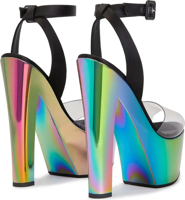 Tarifa Plexi 150mm platform-sole sandals - Image 3