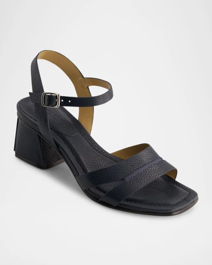 Tarra Leather Ankle-Strap Sandals - Image 2