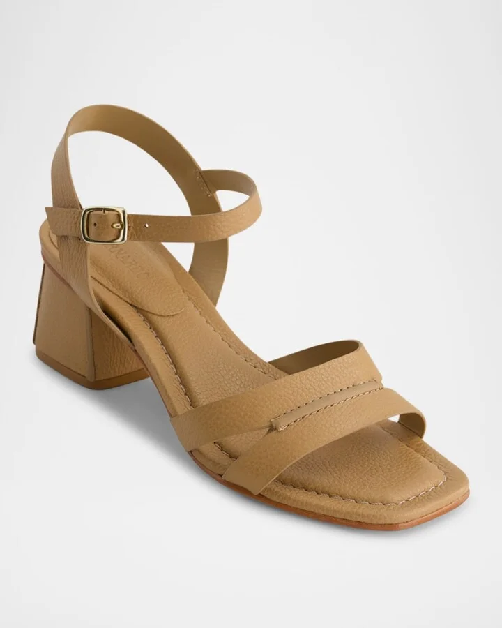 Tarra Leather Ankle-Strap Sandals - Image 5
