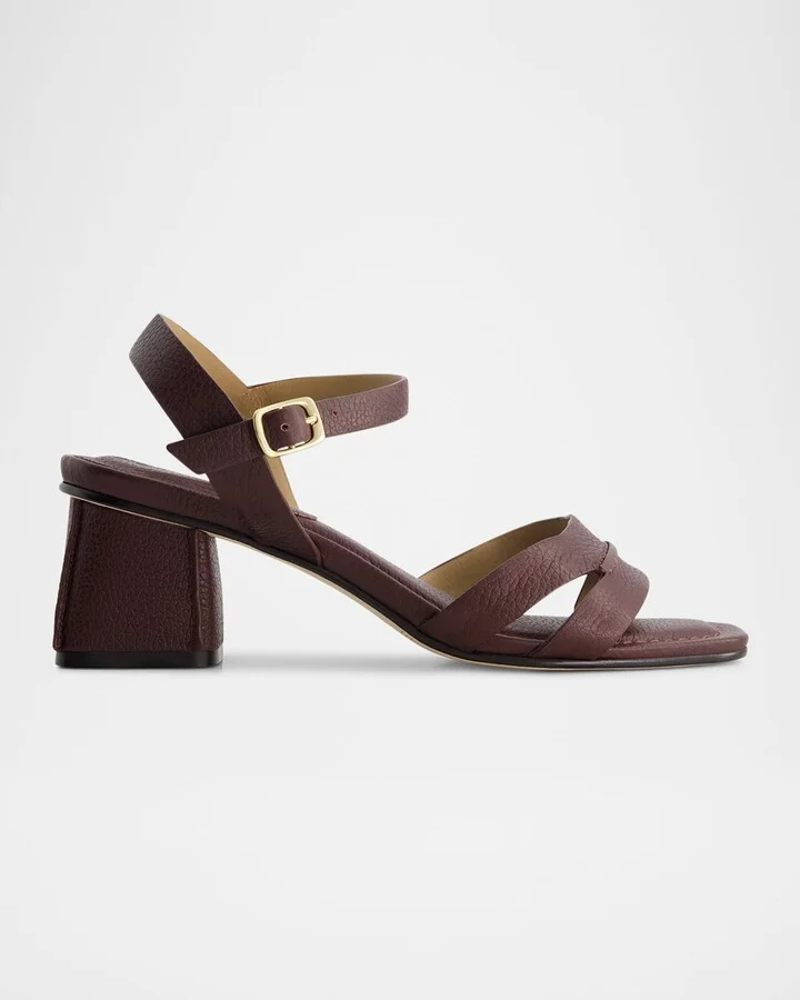 Aubergine Tumbled Calf