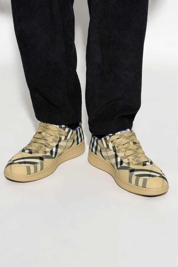 Tartan Pattern Trainers - Image 2