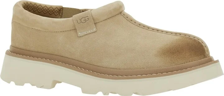'tasman' Beige Mule With Raised Sole In Suede Man - Image 2