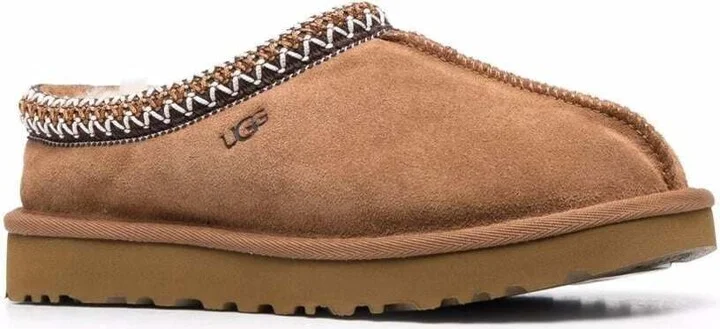 'tasman' Beige Mules With Embossed Logo In Suede Woman - Image 2